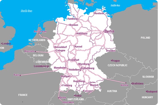 Germany Rail Map