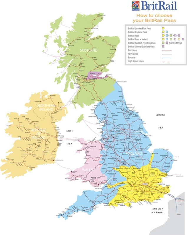 United Kingdom Rail Map